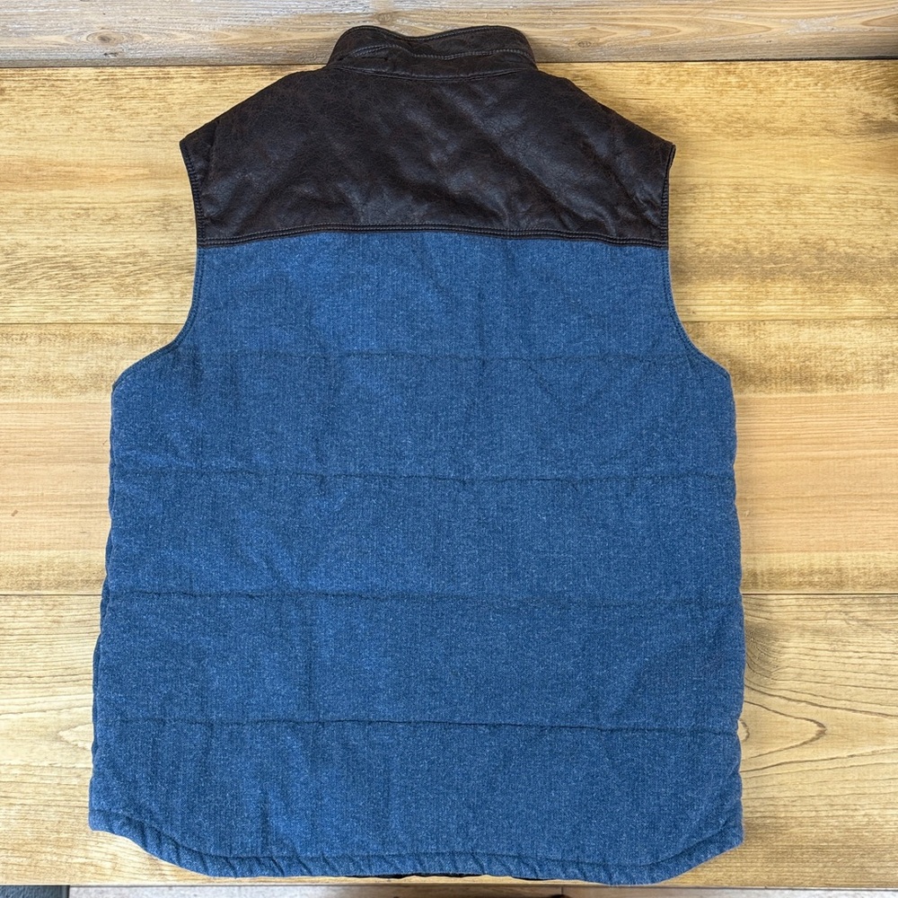 Men's Red Head Ranch Blue & Brown Vest - Picture 2 of 5